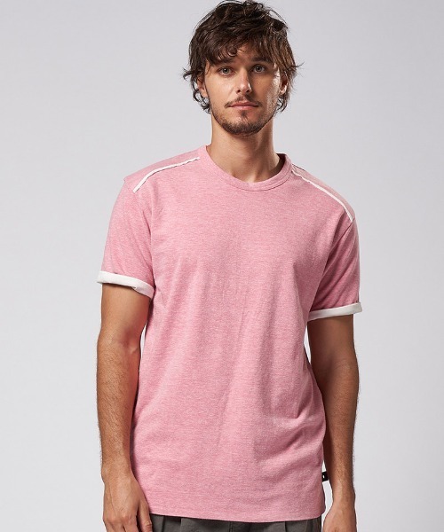 mt8607- bicolor cut&sewn Tシャツ