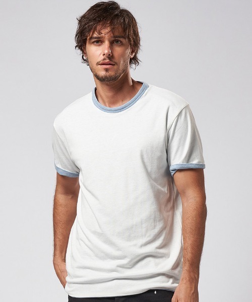 mt8607- bicolor cut&sewn Tシャツ