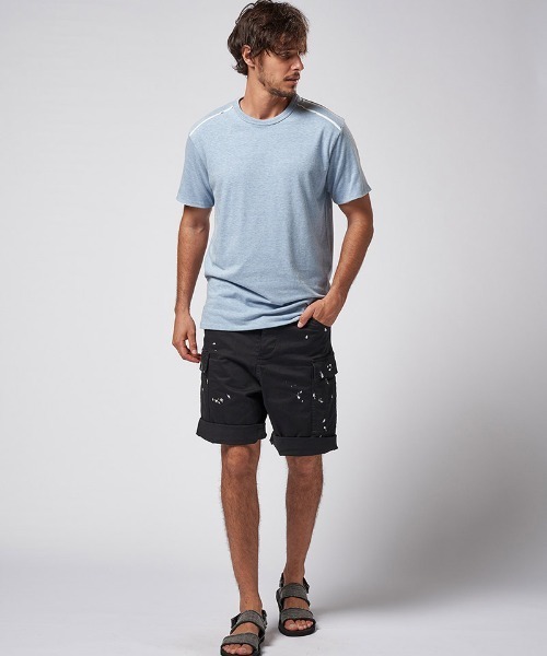 mt8607- bicolor cut&sewn Tシャツ