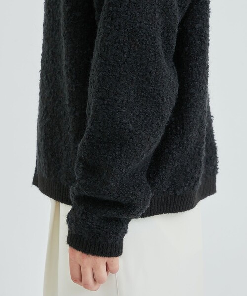 STUDIOUS（ステュディオス）の「ポロモヘアカーディガン（カーディガン/ボレロ・メンズ・ブラック/レッド・1/2）」の10枚目の写真