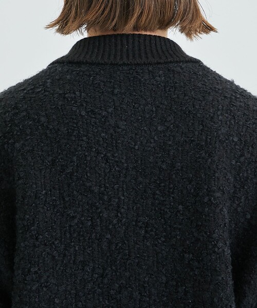 STUDIOUS（ステュディオス）の「ポロモヘアカーディガン（カーディガン/ボレロ・メンズ・ブラック/レッド・1/2）」の11枚目の写真