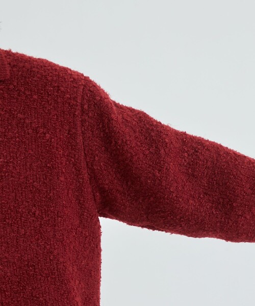 STUDIOUS（ステュディオス）の「ポロモヘアカーディガン（カーディガン/ボレロ・メンズ・ブラック/レッド・1/2）」の19枚目の写真