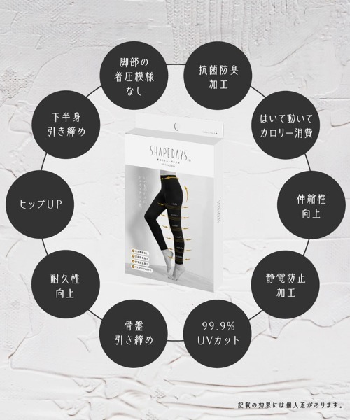 DONOBAN(ドノバン)の「着圧スリムレギンス10分丈3(レギンス/スパッツ・レディース・ブラック・XL/L/M/S)」の5枚目の写真