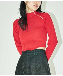 ANLIBERTY ANAP（アンリバティアナップ）の「デコルテZIPデザインニット（ニット/セーター・レディース）」
