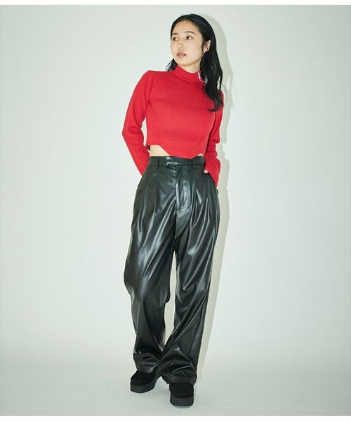 ANLIBERTY ANAP(アンリバティアナップ)の「デコルテZIPデザインニット(ニット/セーター・レディース・レッド/ブルー/ブラック・FREE)」の22枚目の写真