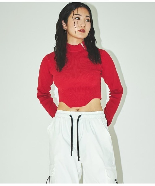 ANLIBERTY ANAP(アンリバティアナップ)の「デコルテZIPデザインニット(ニット/セーター・レディース・レッド/ブルー/ブラック・FREE)」の14枚目の写真