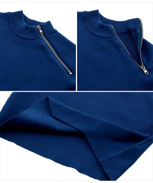 ANLIBERTY ANAP(アンリバティアナップ)の「デコルテZIPデザインニット(ニット/セーター・レディース・レッド/ブルー/ブラック・FREE)」の7枚目の写真