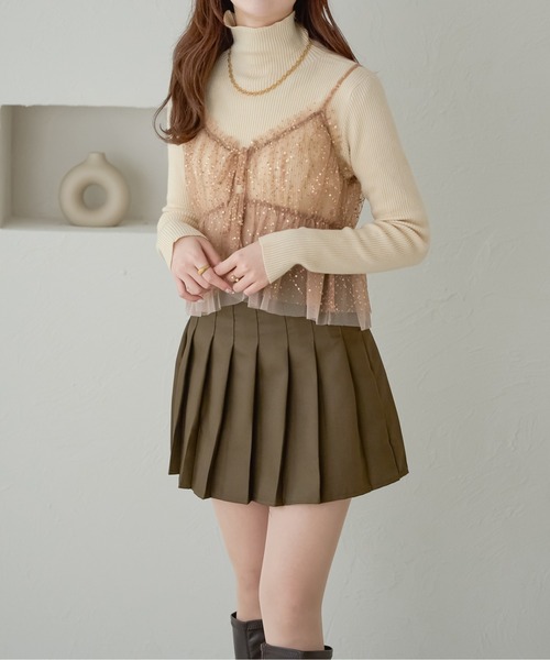 Ambre Neige(アンブルネージュ)の「【6色展開】ハイネックリブニット/WEB/EC限定商品(ニット/セーター・レディース・グレー/アイボリー/オレンジ系その他/レッド/ライトグリーン/ブラック・FREE)」の15枚目の写真