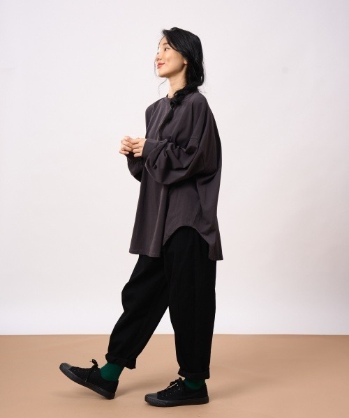 ROCOCO（ロココ）の「カフス袖カットソー（Tシャツ/カットソー・レディース・チャコールグレー/ブラック/クリーム・M～Ｌ）」の20枚目の写真