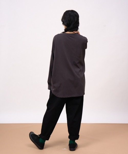 ROCOCO（ロココ）の「カフス袖カットソー（Tシャツ/カットソー・レディース・チャコールグレー/ブラック/クリーム・M～Ｌ）」の21枚目の写真