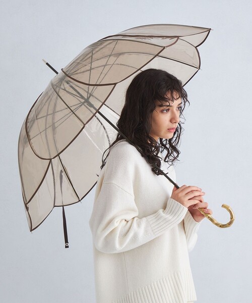 because（ビコーズ）の「＜because＞フラワーパイピング アンブレラ / 傘 / レイン（長傘・レディース・ホワイト/ネイビー/ダークブラウン・FREE）」の17枚目の写真