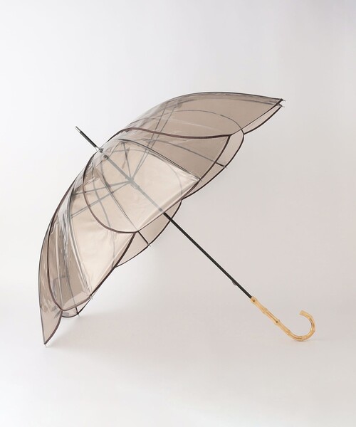 because（ビコーズ）の「＜because＞フラワーパイピング アンブレラ / 傘 / レイン（長傘・レディース・ホワイト/ネイビー/ダークブラウン・FREE）」の6枚目の写真