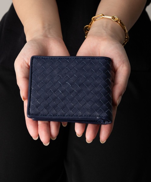 ギオネ サフィアーノレザー タイニータイル 2つ折り財布 GUIONNET SAFFIANO TINY TILE BI-FOLD WALLET 'STTB'（財布）｜GUIONNET（ギオネ）
