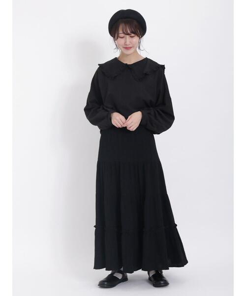 Samansa Mos2(サマンサ モスモス)の「フリルセーラーカラー前後着ブラウス(シャツ/ブラウス・レディース・ブラック/オフホワイト/ベージュ・F)」の8枚目の写真