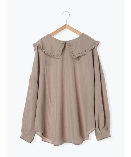 Samansa Mos2(サマンサ モスモス)の「フリルセーラーカラー前後着ブラウス(シャツ/ブラウス・レディース・ブラック/オフホワイト/ベージュ・F)」の11枚目の写真