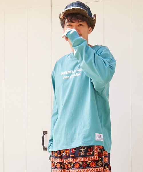 【チャイハネ】Amina×grn×謝甜記貮号店 フロッキーMEN'SロンT（Tシャツ/カットソー）｜チャイハネ（チャイハネ）