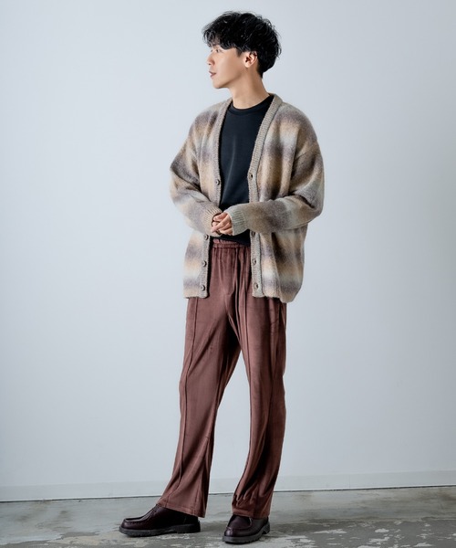 improves（インプローブス）の「総柄 ニット Vネック カーディガン（カーディガン/ボレロ・メンズ・ネイビー/ブラウン/オレンジ/グリーン/チャコールグレー/ブルー・LARGE/MEDIUM）」の16枚目の写真