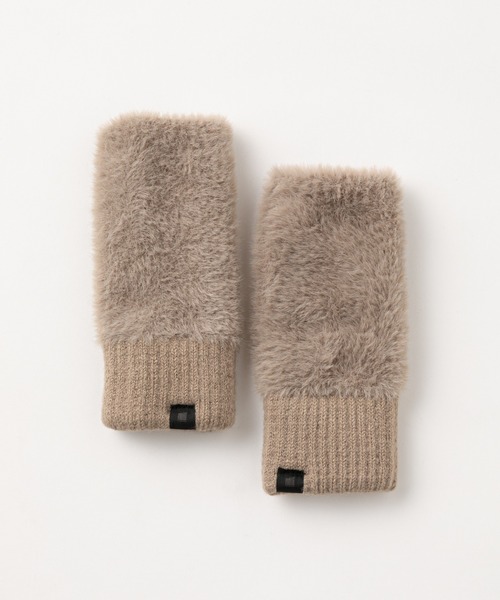COLONY 2139（コロニートゥーワンスリーナイン）の「モヘア風ハンドウォーマー（アームカバー・レディース・ライトグレー/ブラック/グレイッシュベージュ・FREE）」の20枚目の写真