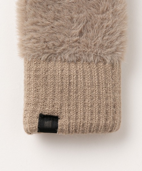 COLONY 2139（コロニートゥーワンスリーナイン）の「モヘア風ハンドウォーマー（アームカバー・レディース・ライトグレー/ブラック/グレイッシュベージュ・FREE）」の22枚目の写真