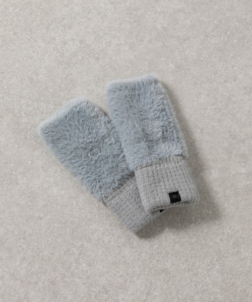 COLONY 2139（コロニートゥーワンスリーナイン）の「モヘア風ハンドウォーマー（アームカバー・レディース・ライトグレー/ブラック/グレイッシュベージュ・FREE）」の5枚目の写真