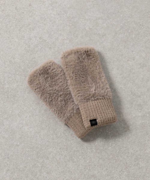 COLONY 2139（コロニートゥーワンスリーナイン）の「モヘア風ハンドウォーマー（アームカバー・レディース・ライトグレー/ブラック/グレイッシュベージュ・FREE）」の15枚目の写真