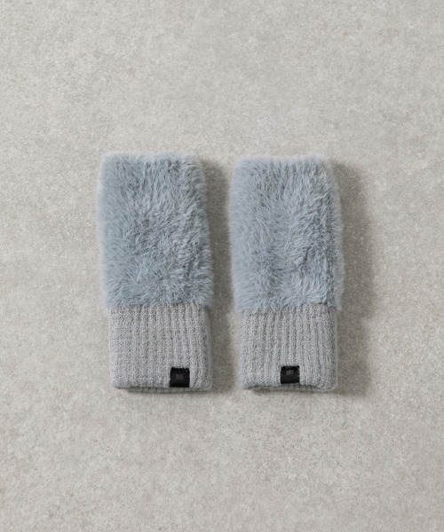 COLONY 2139（コロニートゥーワンスリーナイン）の「モヘア風ハンドウォーマー（アームカバー・レディース・ライトグレー/ブラック/グレイッシュベージュ・FREE）」の6枚目の写真