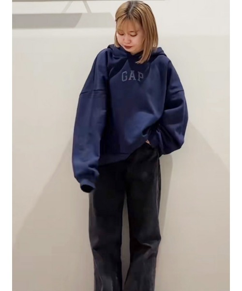 GAP（ギャップ）の「ヴィンテージ ソフトGAPロゴ パーカー（パーカー・レディース・ネイビー/レッド/グリーン/ブラック・M/S/XS/XL/XXS/L）」の12枚目の写真