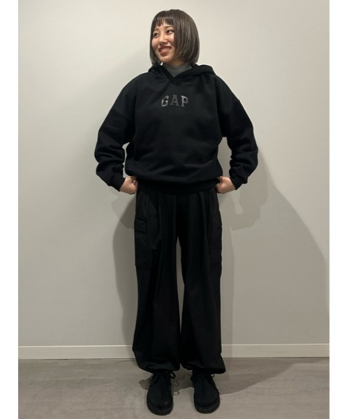 GAP（ギャップ）の「ヴィンテージ ソフトGAPロゴ パーカー（パーカー・レディース・ネイビー/レッド/グリーン/ブラック・M/S/XS/XL/XXS/L）」の9枚目の写真