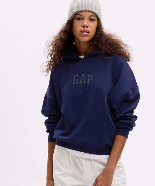 GAP（ギャップ）の「ヴィンテージ ソフトGAPロゴ パーカー（パーカー・レディース・ネイビー/レッド/グリーン/ブラック・M/S/XS/XL/XXS/L）」の21枚目の写真