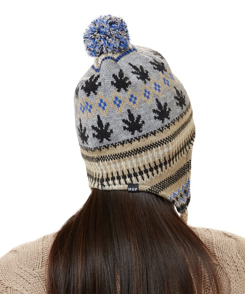 HUF ポンポン付きニット帽 HUF（ハフ）の「GILBERT BEANIE / HUF ビーニー ニット帽