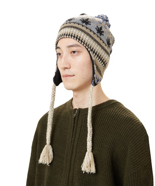 HUF ポンポン付きニット帽 THE FACTORY MADE(ザファクトリーメイド) ポンポン付きニット