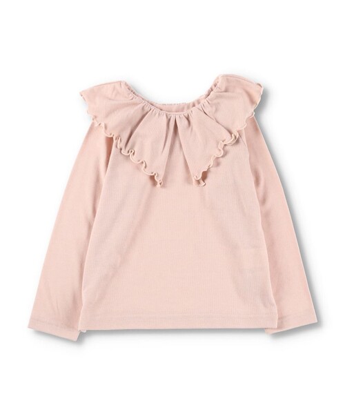 DRC branshes（ディーアールシーブランシェス）の「【WEB限定/DRC/やわらか天竺】前後2WAYフリル襟長袖Tシャツ（Tシャツ/カットソー・キッズ・ブラック/オフホワイト/ライトグリーン/その他1/ラベンダー/その他2/その他3/ピンク・120/100/140/110/90/150/130）」の20枚目の写真