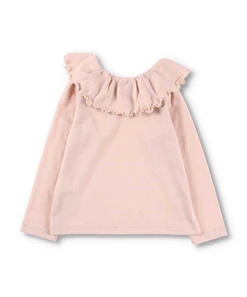 DRC branshes（ディーアールシーブランシェス）の「【WEB限定/DRC/やわらか天竺】前後2WAYフリル襟長袖Tシャツ（Tシャツ/カットソー・キッズ・ブラック/オフホワイト/ライトグリーン/その他1/ラベンダー/その他2/その他3/ピンク・120/100/140/110/90/150/130）」の21枚目の写真