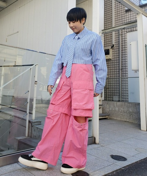 Candy Stripper（キャンディストリッパー）の「STRIPE COMPACT シャツ（シャツ/ブラウス・レディース・ライトブルー/ブルー/グレー・2）」の18枚目の写真