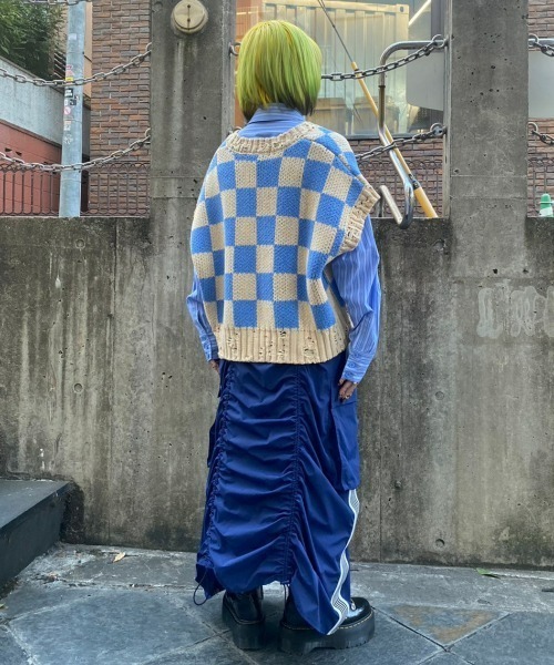 Candy Stripper（キャンディストリッパー）の「STRIPE COMPACT シャツ（シャツ/ブラウス・レディース・ライトブルー/ブルー/グレー・2）」の22枚目の写真