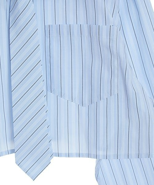 Candy Stripper（キャンディストリッパー）の「STRIPE COMPACT シャツ（シャツ/ブラウス・レディース・ライトブルー/ブルー/グレー・2）」の4枚目の写真