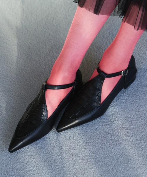 manana suerte（マニャーナスエルテ）の「メッシュストラップシューズ（パンプス・レディース・ゴールド/ブラック・L/M）」の5枚目の写真