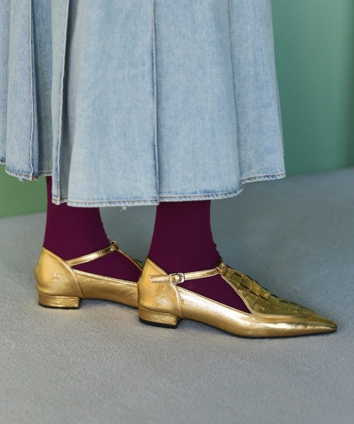 manana suerte（マニャーナスエルテ）の「メッシュストラップシューズ（パンプス・レディース・ゴールド/ブラック・L/M）」の15枚目の写真