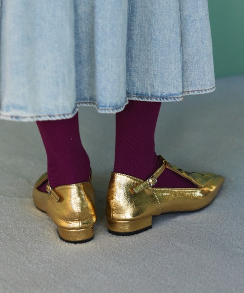 manana suerte（マニャーナスエルテ）の「メッシュストラップシューズ（パンプス・レディース・ゴールド/ブラック・L/M）」の16枚目の写真