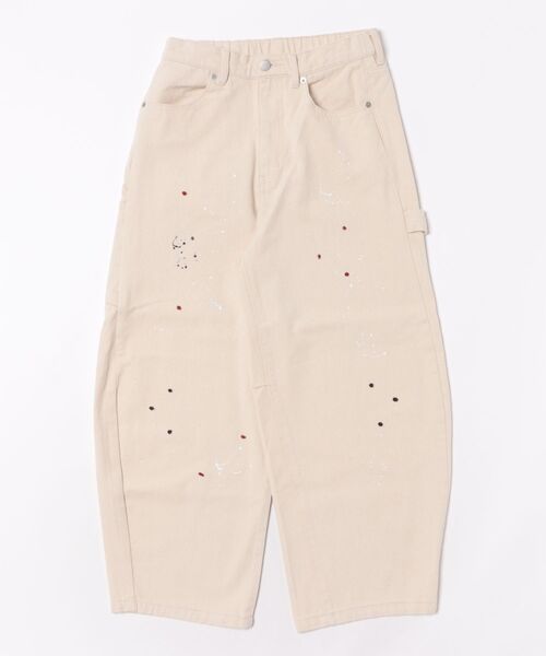 CPCM(シーピーシーエム)の「カーブペインターデニムパンツ(デニムパンツ・メンズ・ブラック/ネイビー/ブルー/スカイブルー/アイボリー/インディゴブルー/ブラウン/ダークブルー/ブラウン系その他/ブルー系その他2/ホワイト/ベージュ・S/M/L/XL)」の2枚目の写真