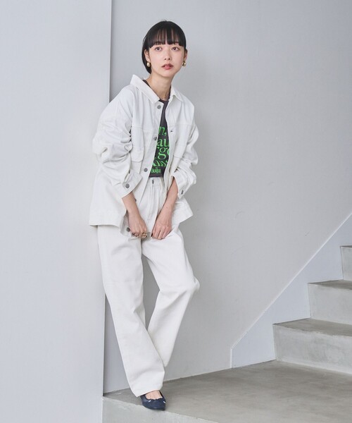 coen(コーエン)の「ストレートデニムパンツ(デニムパンツ・レディース・コバルトブルー/ライトブルー/オフホワイト・S/M/L)」の6枚目の写真