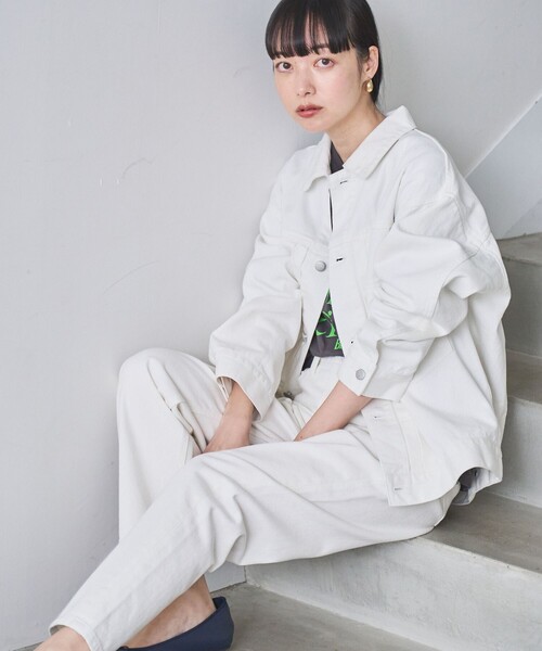 coen(コーエン)の「ストレートデニムパンツ(デニムパンツ・レディース・コバルトブルー/ライトブルー/オフホワイト・S/M/L)」の8枚目の写真