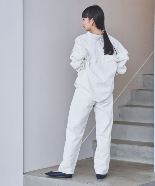 coen(コーエン)の「ストレートデニムパンツ(デニムパンツ・レディース・コバルトブルー/ライトブルー/オフホワイト・S/M/L)」の11枚目の写真