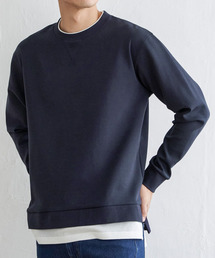 ikka（イッカ）の「【抗菌防臭】GOKU楽ダンボールフェイクプルオーバー（スウェット）」