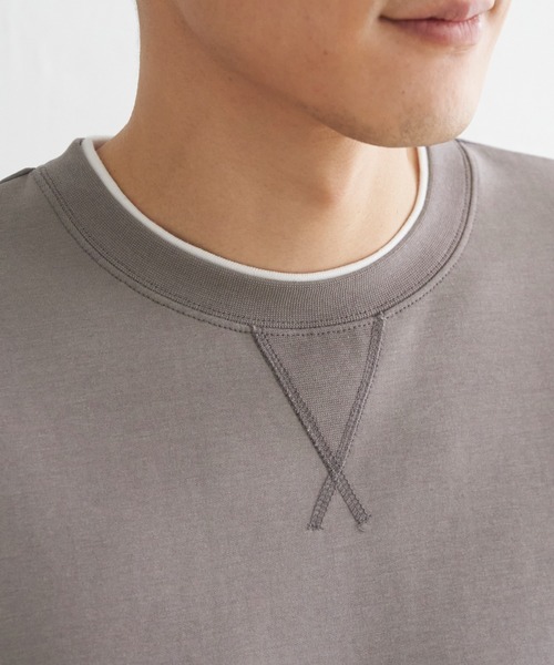 ikka（イッカ）の「【抗菌防臭】GOKU楽ダンボールフェイクプルオーバー（スウェット・メンズ・ホワイト/グレー/スカイブルー/ネイビー・S/L/M/XL）」の16枚目の写真