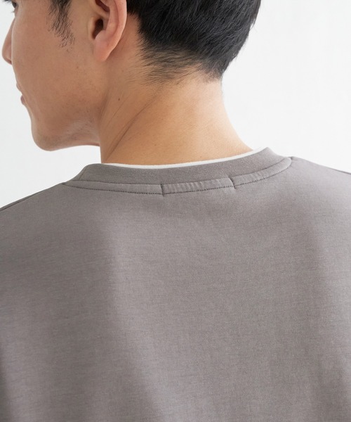 ikka（イッカ）の「【抗菌防臭】GOKU楽ダンボールフェイクプルオーバー（スウェット・メンズ・ホワイト/グレー/スカイブルー/ネイビー・S/L/M/XL）」の19枚目の写真