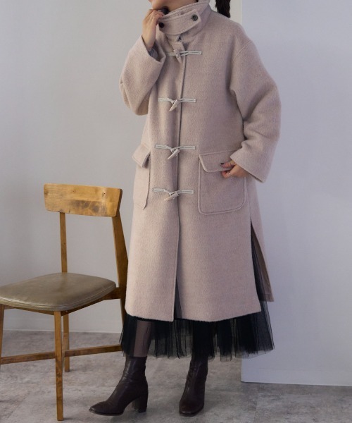 ジャケット・アウター Camphor Wood [wool shaggy duffle coat] double breasted wool shaggy duffle coat – CAMPHOR WOOD