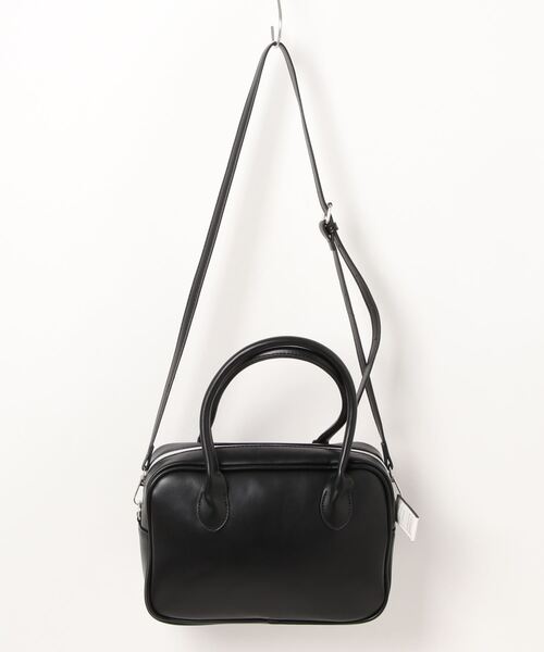 florist（フローリスト）の「【2WAY/3WAY】ヴィーガンレザースクエアボストンバッグ/ハンドバッグ/ショルダーバッグ（ボストンバッグ・レディース・ホワイト/スカイブルー/ブラック・FREE）」の7枚目の写真