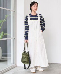 coen | ジップデニムジャンパースカート(ワンピース)