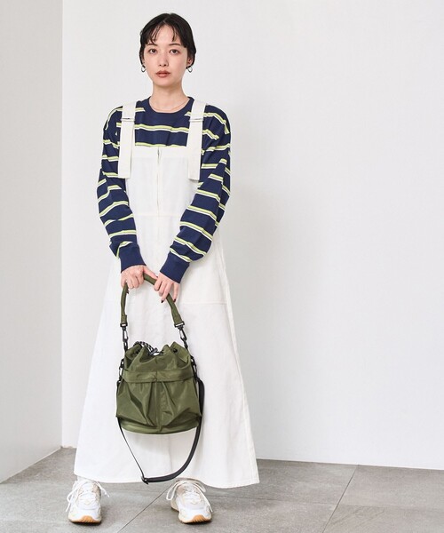 coen(コーエン)の「ジップデニムジャンパースカート(ワンピース・レディース・コバルトブルー/オフホワイト/ライトブルー・L/M)」の20枚目の写真